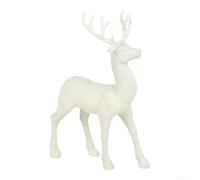 per decorazione Renna di Natale in Plastica Glitter 32cm per stile | Materiale e per scintillante Diverse opzioni colore per ideale per tavoli davanzali giardini o fotografie natalizie