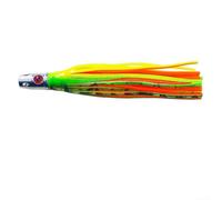 Per Deep Sea Trolling Lure 55g Testa di Rame con Glow Squid Skirt per Octopus Marlin Big Game Fishing 17cm (03#)