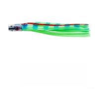 Per Deep Sea Trolling Lure 55g Testa di Rame con Glow Squid Skirt per Octopus Marlin Big Game Fishing 17cm (01#)