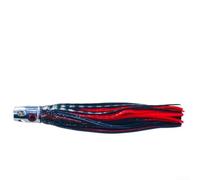 Per Deep Sea Trolling Lure 55g Testa di Rame con Glow Squid Skirt per Octopus Marlin Big Game Fishing 17cm (06#)