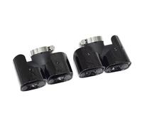 Per Defender 90 110 2020-2025 Terminale Di Scarico Posteriore Quadrato In Acciaio Inossidabile A Quattro Uscite Marmitta Rettangolare Auto Tubo Scarico(Black 2 3.0 T)
