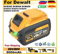 Per DeWalt DCB609 batteria 20V/60V 9000mAh MAX batteria sostitutiva agli ioni di litio per batteria strumento DeWalt DCB200 DCB547-XJ DCB201