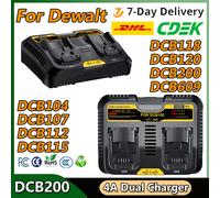 Per Dewalt DCB609 batteria doppio caricatore 4A per DCB200 DCB104 DCB107 DCB112 DCB115 DCB120 caricabatteria ricaricabile