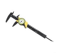 per dial Caliper 6 Inch Plastic 3-Way Measure Plastic Vernier Caliper 150mm Inner Outer Depth Lightweight per dial Caliper 6 Inch for Auto Repair 6 Inch per dial Caliper 0.1mm Precision Yellow Body