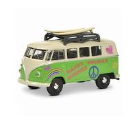 Per:Die Cast Scala 1:64 Surfer Camper Bus Minivan Modello Di Auto In Lega Statico
