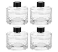 Per diffusori, 4 bottiglie in vetro 200ml/6.8oz vuote 3.2"x3.3" per profumi