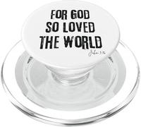 Per Dio così amato il mondo Giovanni 3:16 Bibbia Fede Salvezza PopSockets PopGrip per MagSafe