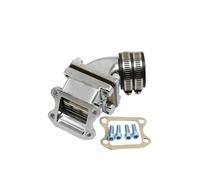 Per DIO50 Per AF34 35 38 Scooter Refitting Alluminio Per Uso Generale Aumenta L'interfaccia Collettore Di Aspirazione Carburatore Motore Motori Carburatore(Nero)