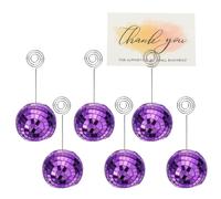 Per disco 2in portanomi, 6 pezzi con clip, viola