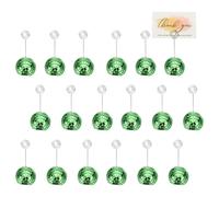 Per disco ball, 2in portanomi con clip, 18pcs numeri verde