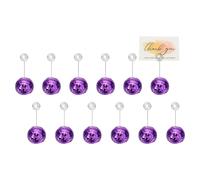 Per disco ball portanomi 2in, 12pcs con clip e numeri, viola