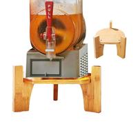 per dispenser di bevande di marca - con base rotonda in legno, per caraffa multifunzionale, scaffale da banco per organizer per bevande in vetro | Portabottiglie per acqua d