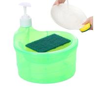 Per Dispenser Di Sapone: Porta Spugna, Dispenser Per Sapone Da Bucato, Liquido 2 In 1, Spugna, Organizer Per Detersivo Per Per Lavelli Da Cucina, Pulizia Del Piano Di Lavoro E