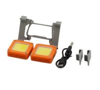 Per DJI Flip Multi-funzione Luce di navigazione notturna Fai da te Combinazione gratuita Luce LED Flash abbinata Lampada di segnalazione (Faro arancione+supporto per coda)