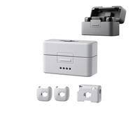 Per DJI Mic Mini Custodia Protettiva In Silicone Antigraffio e Antiurto Per, Dock Di Ricarica/Microfono/Trasmettitore, Accessori Portatili Con Guscio Morbido (2 TX+1 RX Set Grigio)