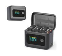Per DJI Osmo Action 6 Caricabatterie Rapido Portatile a 3 Vie da 24 W, Custodia per la Gestione Delle Batterie, HUB di Ricarica Intelligente per Osmo Action5 Pro, Compatibile con ACTION4/3