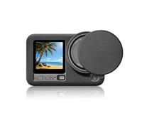 Per DJI Osmo Action 6 Custodia in Silicone Antiscivolo Antiurto con Protezione Completa, Copriobiettivo in Silicone per Fotocamera Sportiva Osmo Action 6 con Cinturino da Polso