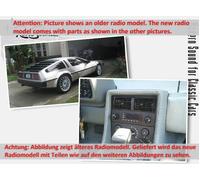 Per DMC Delorean 1981 Radiosveglia RetroSound Auto DAB+ FM USB Bluetooth AUX