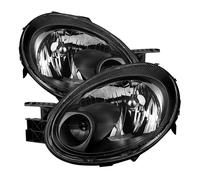 Per Dodge 03-05 Neon Nero Alloggiamento Ricambio Fari Coppia Se SRT Sxt Rt