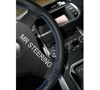 Per Dodge Calibro 06 + Vero Copertura Del Volante IN Pelle Azzurro Doppio Punto