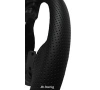 Per Dodge Calibro Perforata Copertura Del Volante IN Pelle Grigio Cuciture 06-12