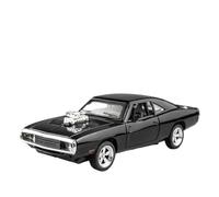 Per Dodge Charger1970s 1:32 Aleación Modelo Coche Deportivo Coche De Lujo Sonido Y Luz Boomerang Regalo Recomendado(Black)