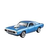 Per Dodge Charger1970s 1:32 Aleación Modelo Coche Deportivo Coche De Lujo Sonido Y Luz Boomerang Regalo Recomendado(Blue)