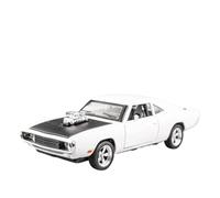 Per Dodge Charger1970s 1:32 Aleación Modelo Coche Deportivo Coche De Lujo Sonido Y Luz Boomerang Regalo Recomendado(White)