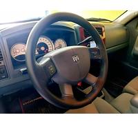 PER DODGE DAKOTA 05-11 COPRIVOLANTE NERO IN PELLE, NERO CUCITURA