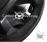 Per Dodge Dakota 05-11 Vera Copertura Volante In Pelle Nera Nera ST