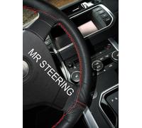Per Dodge Durango MK2 03-09 Vero Volante IN Pelle Cover Rosso Doppio Punto
