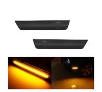 Per Dodge Per Challenger 2008-2014 Per Caricabatterie 2011 2012 2013 2014 Auto 36-SMD Rosso 12V Indicatore Laterale Posteriore Lampade indicatori direzione(2 Front Smoked Amber)