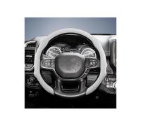 Per Dodge Per Challenger Per Charger Per Durango Per Ram 1500 Per Hornet Per Sxt Per Hellcat Per Citadel Coprivolante Antiscivolo A Scatto Protettore Volante Auto(White)