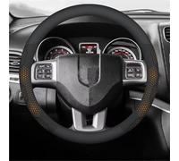 Per Dodge Per Durango Per Challenger 1500 Dart Journey Per caricabatterie Nitro Avenger Accessori per coprivolante in pelle scamosciata Coprivolante(O Leather Orange)