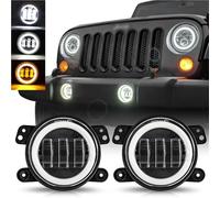 Per Dodge Per Journey Per Magnum Per Charger 2005 2006 2007 2008 2009 2010 2011-2013 60W 4 Pollici LED Fendinebbia DRL Indicatore Direzione Lampada Montaggio Fari Auto(No halo)