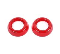 Per Dodge Per Nitro 2007-2012 ABS Car Door Audio Clacson Anello Adesivo Accessori Interni Pannello Console Interna Copertura Bocchetta Condizionata Dell'auto( Red)