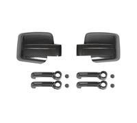 Per Dodge Per Nitro 2007-2012 ABS Copri specchietti retrovisori Maniglie delle porte per coperture decorative cromate(Mirror Cover Carbon)