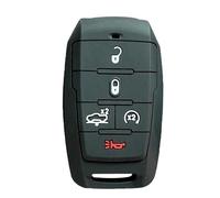 Per Dodge Per RAM1500 Per RAM2500 Per TRX 2020 2021 In silicone Cover Skin 3/4/5 Bottoni Portachiavi Borsette Guscio Chiave(Black(5 buttons))
