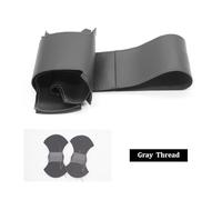 Per Dodge Per SRT Per Challenger Per Charger 2015-2021 Per Dodge Per Durango 2018 Coprivolante Per Auto In Pelle Nera Cucita A Mano Traspirante Coprivolante(Gray Thread)