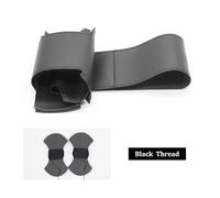 Per Dodge Per SRT Per Challenger Per Charger 2015-2021 Per Dodge Per Durango 2018 Coprivolante Per Auto In Pelle Nera Cucita A Mano Traspirante Coprivolante(Black Thread)