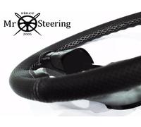 Per Dodge RAM MK4 Perforata Volante IN Pelle Cover 09 + Bianco Doppio Stch