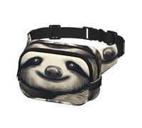 per donna e uomo, Borsa da cintura con tracolla regolabile, viaggio bradipo, il mio spirito animale