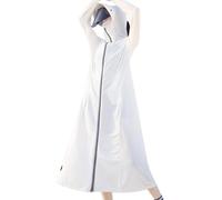 per Donna Giacca Lunga UPF 50 Abbigliamento per La Protezione Solare Felpa con Cappuccio Giacca Leggera Ad Asciugatura Rapida Giacca Anti-UV Giacca Anti-UV Pesca All'aperto, White, M