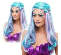 Per Donna Parrucca Sirena Pastello Unicorno Costume Da Fata Accessorio