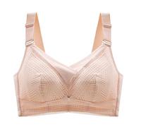 per Donna Reggiseno -up Regolabile Top a Tubo Seno cedimento Taglie Forti Senza Biancheria Intima a Coppa Piena Reggiseno per Schiena Scoperta Reggiseno Active Up (Khaki, 40D)