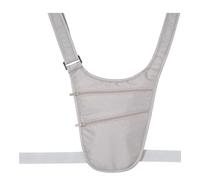 per donne e uomini, portatile, portafoglio in vita impermeabile, unisex alla moda, borsa da cintura multi-tasca per corsa, viaggi, allenamento, telefono passaporto, grigio, Refer to