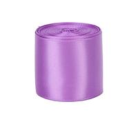 Per doppio volto, per poliestere, nastro di raso, 1,5 pollici, per matrimonio per feste, avvolgimento, trecce per capelli, artigianato (Viola)