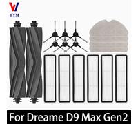 Per Dreame D9 Max Gen2 Robot Aspirapolvere Accessori Parti Gomma Spazzole Laterali Principali Panni Mop Filtri HEPA Parti di Ricambio