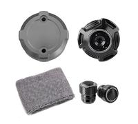 Per DS900X Per DSX900 Per 900DSX Per 900 DSX 2024 Motocicletta Anteriore Fluido Olio Freno Serbatoio Copertura Calzino Tappo Riempimento Tappi Valvola Olio Freno Tappo(GRAY)