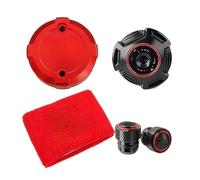 Per DS900X Per DSX900 Per 900DSX Per 900 DSX 2024 Motocicletta Anteriore Fluido Olio Freno Serbatoio Copertura Calzino Tappo Riempimento Tappi Valvola Olio Freno Tappo(RED)